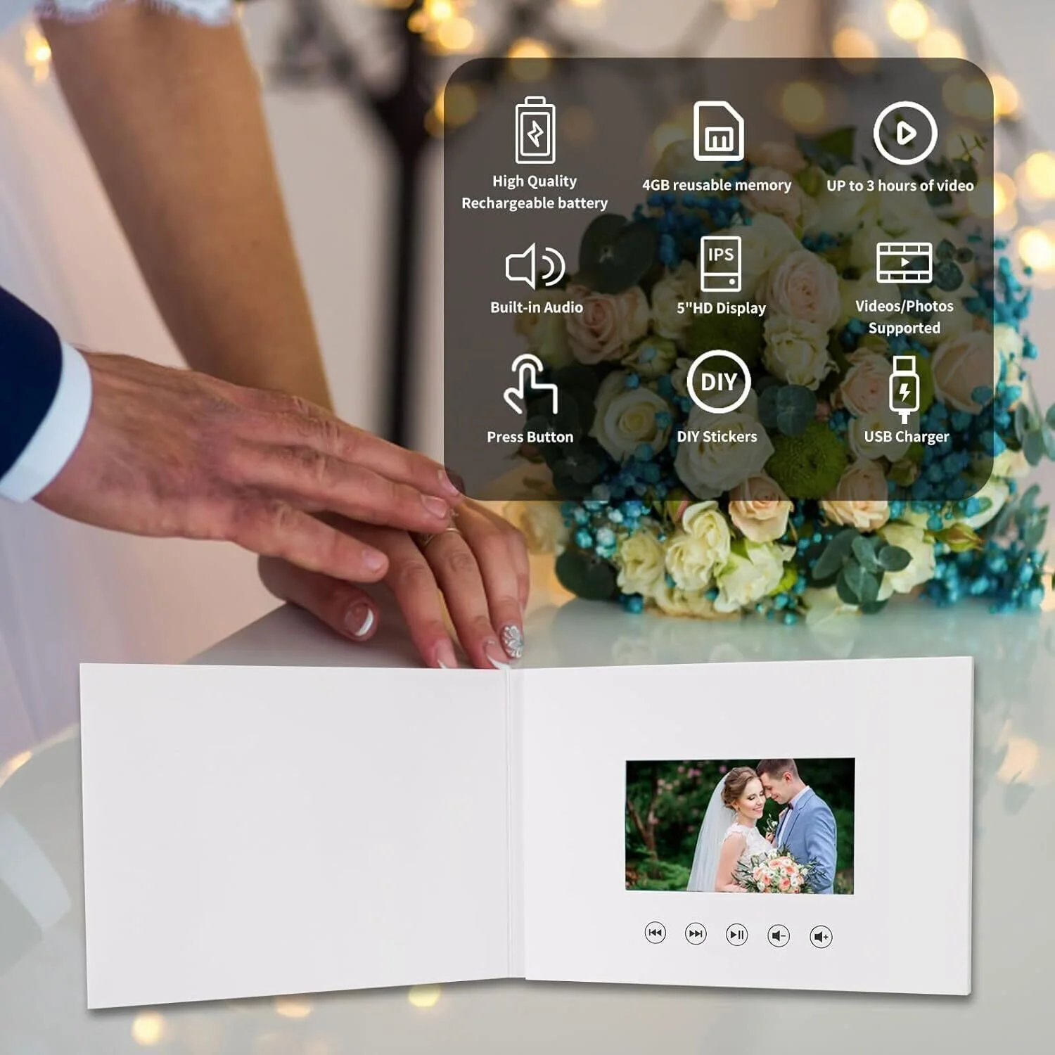 Personalized Video Books Wedding Video Book Album - Image 4